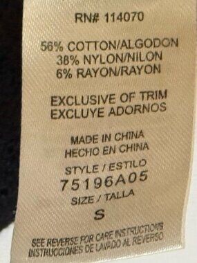 Ransom Black Sheer Floral Burnout Peplum Top S